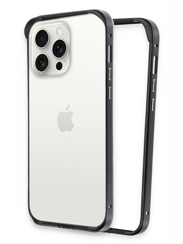 LRZ02 iPhone 15 Pro Land Bumper Koruma Kapak - Siyah&hellip;