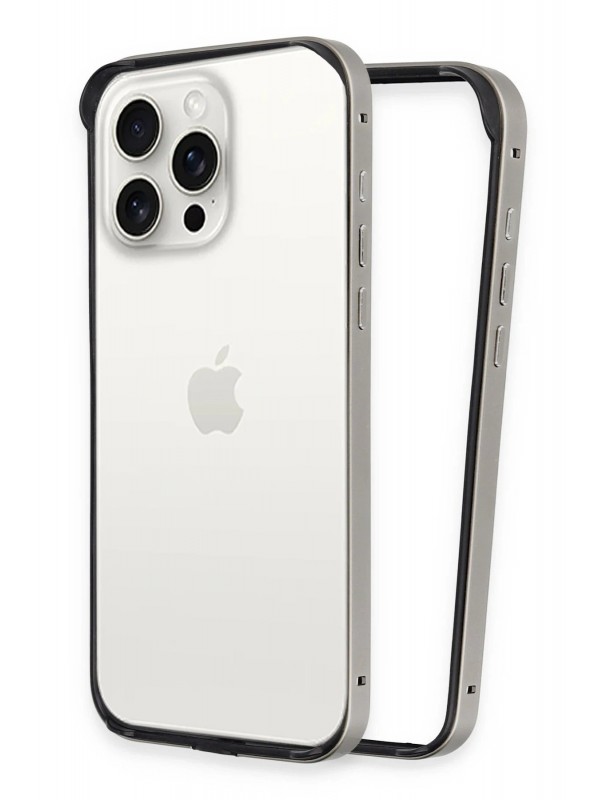 LRZ02 iPhone 15 Pro Land Bumper Koruma Kapak - Titan Gri&hellip;