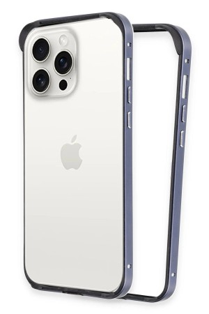 LRZ02 iPhone 15 Pro Max Land Bumper Koruma Kapak - Lacivert&hellip;