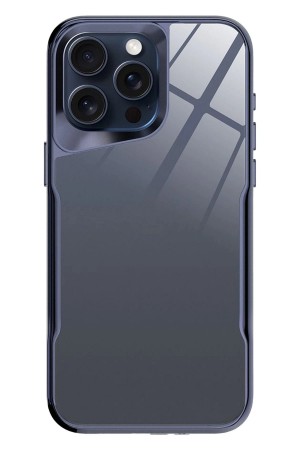 LRZ02 iPhone 14 Pro Craft Kapak - Lacivert&hellip;