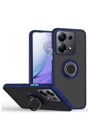 LRZ02 Xiaomi Redmi Note 13 Pro 4G Montreal Yüzüklü Silikon Kapak - Laci&hellip;