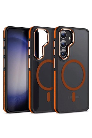 LRZ02 Samsung Galaxy S24 Winner Magsafe Kapak - Turuncu&hellip;