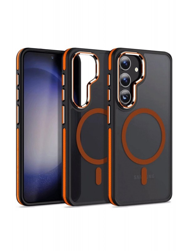 LRZ02 Samsung Galaxy S24 Winner Magsafe Kapak - Turuncu&hellip;