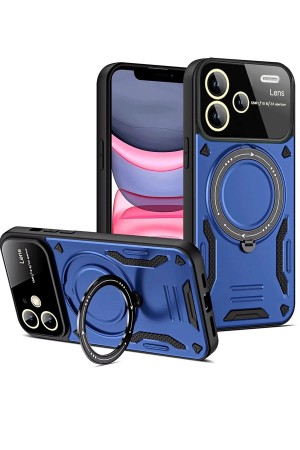 LRZ02 Xiaomi Redmi Note 13 Pro Plus Joy Lens Standlı Kapak - Lacivert&hellip;