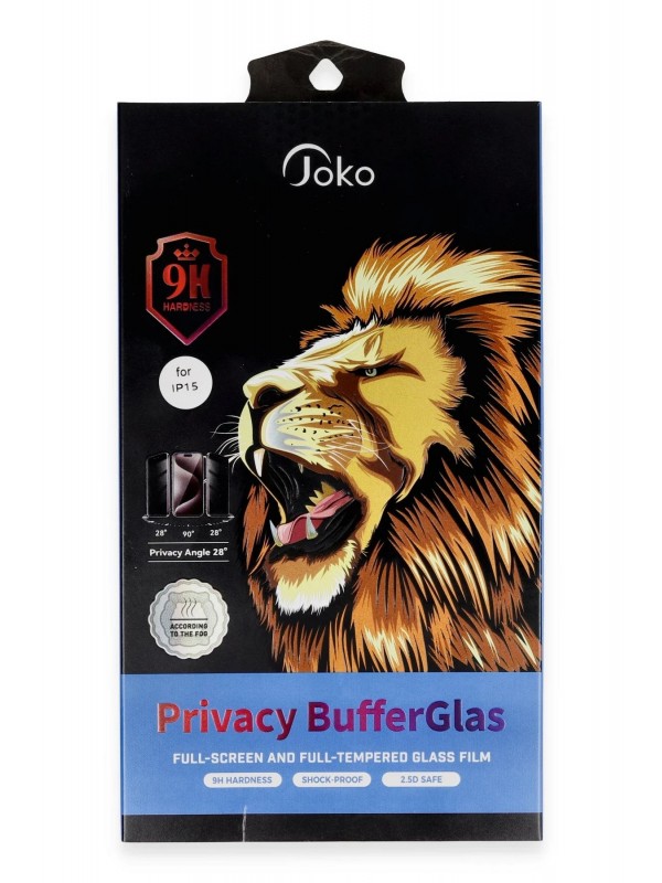 LRZ02 iPhone 15 Pro Max Buffer Hayalet Cam Ekran Koruyucu - Siyah&hellip;