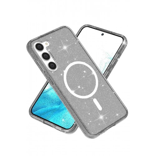 LRZ02 Samsung Galaxy S23 Kılıf Star Magsafe Kapak - Siyah