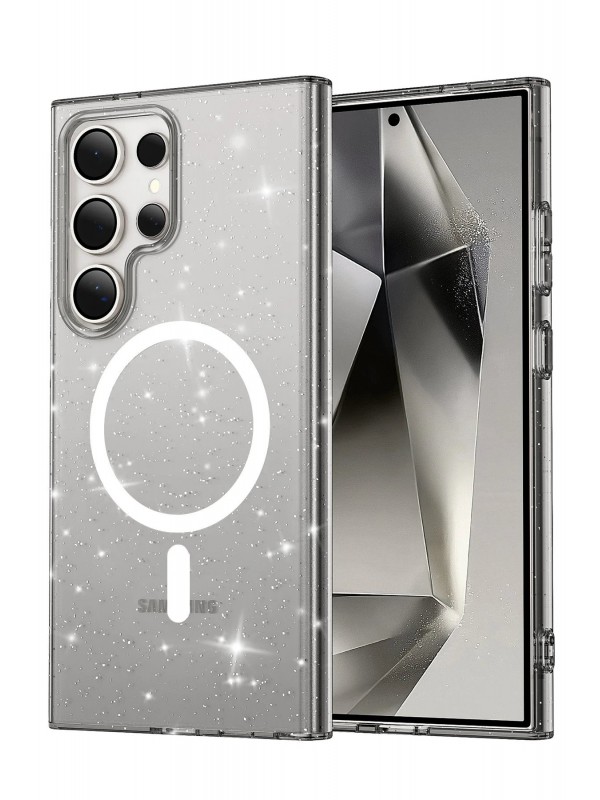 LRZ02 Samsung Galaxy S24 Ultra Kılıf Star Magsafe Kapak - Siyah&hellip;
