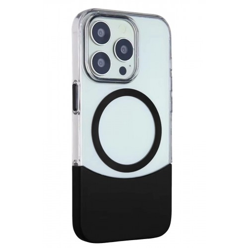 LRZ02 iPhone 15 Pro PC Suit Magsafe Kapak - Siyah