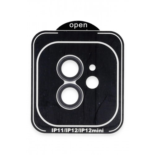 LRZ02 iPhone 11 PVD Metal Kamera Lens - Siyah