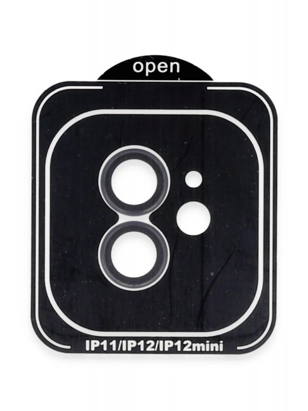 LRZ02 iPhone 11 PVD Metal Kamera Lens - Siyah&hellip;