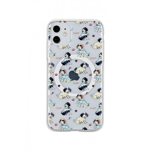 LRZ02 iPhone 11 Tanya Magsafe Kapak - Desen 3