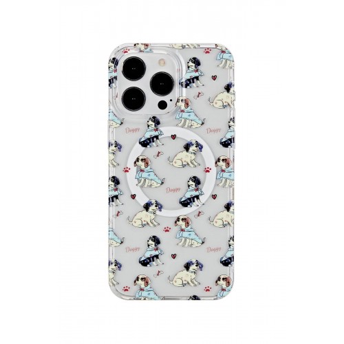 LRZ02 iPhone 15 Pro Tanya Magsafe Kapak - Desen 3