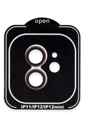 LRZ02 iPhone 11 PVD Metal Kamera Lens - Turuncu