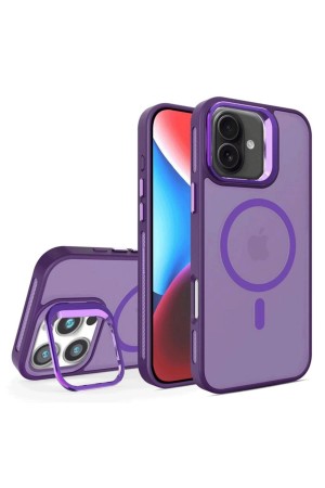 LRZ02 iPhone 16 Plus Flet Lens Magsafe Kapak - Derin Mor&hellip;