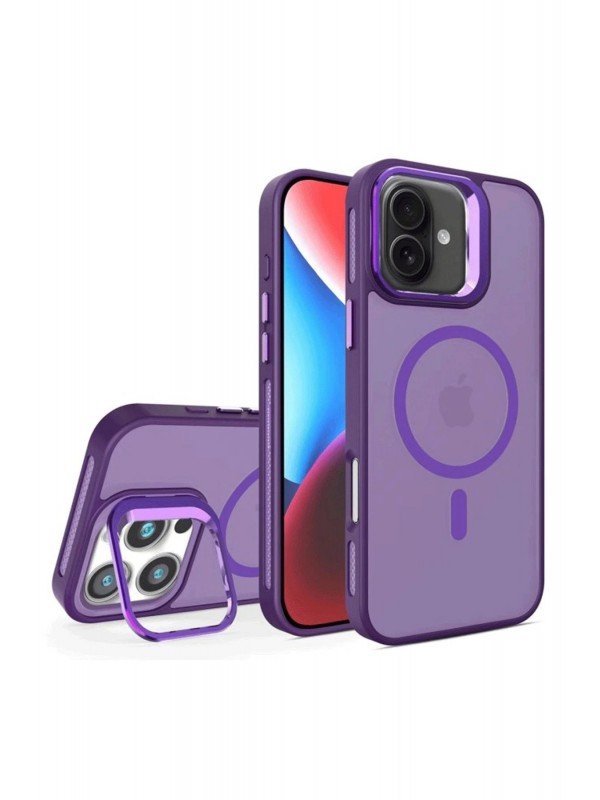 LRZ02 iPhone 16 Plus Flet Lens Magsafe Kapak - Derin Mor&hellip;