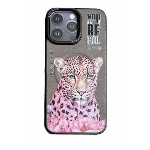 LRZ02 iPhone 14 Pro Max Fun Magsafe Kapak - Natural Grey-2