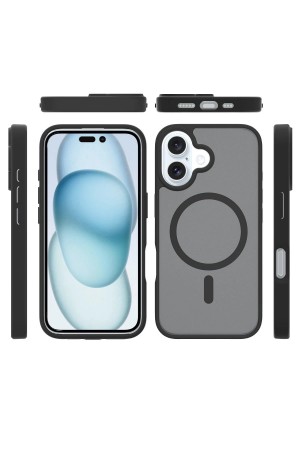 LRZ02 iPhone 16 Jota Magsafe Kapak - Derin Mor&hellip;