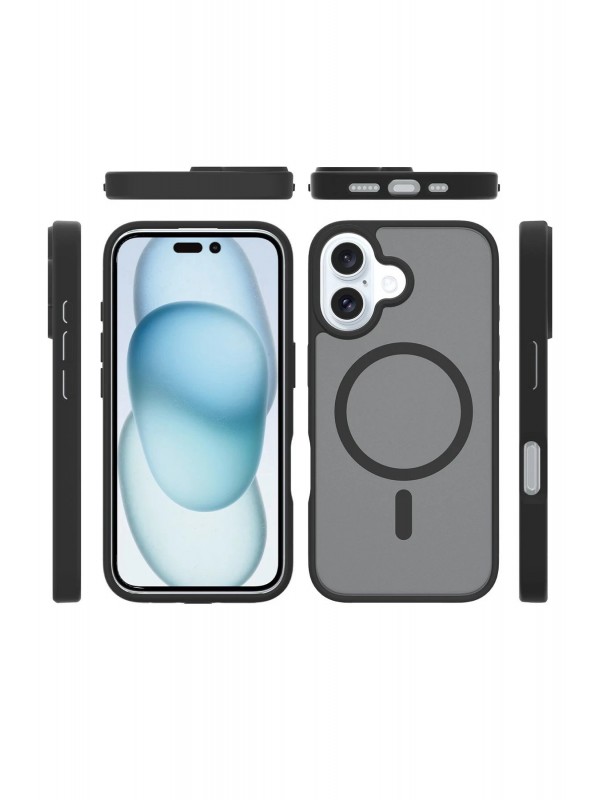 LRZ02 iPhone 16 Plus Jota Magsafe Kapak - Siyah&hellip;