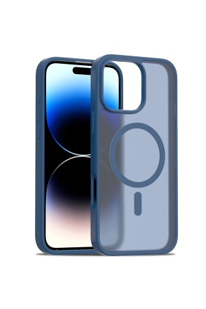 LRZ02 iPhone 16 Pro Jota Magsafe Kapak - Lacivert&hellip;