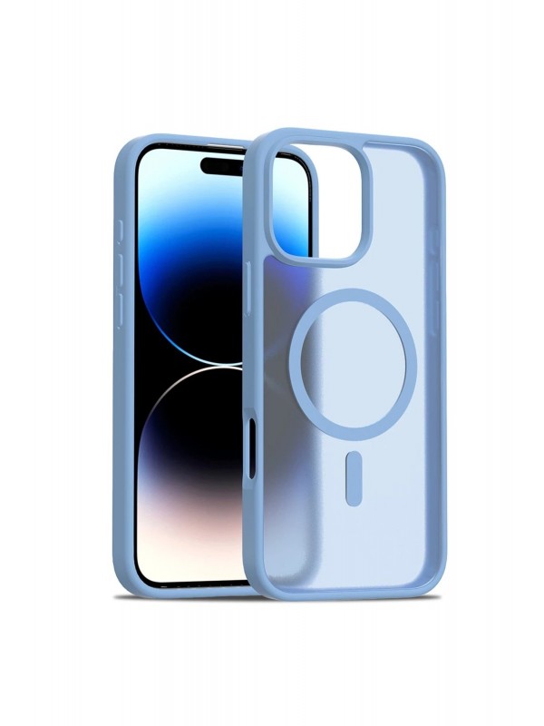 LRZ02 iPhone 16 Pro Jota Magsafe Kapak - Açık Mavi&hellip;