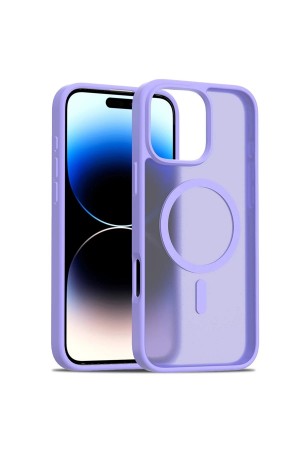 LRZ02 iPhone 16 Pro Jota Magsafe Kapak - Lila&hellip;