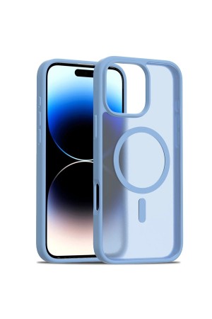 LRZ02 iPhone 16 Pro Max Jota Magsafe Kapak - Açık Mavi&hellip;