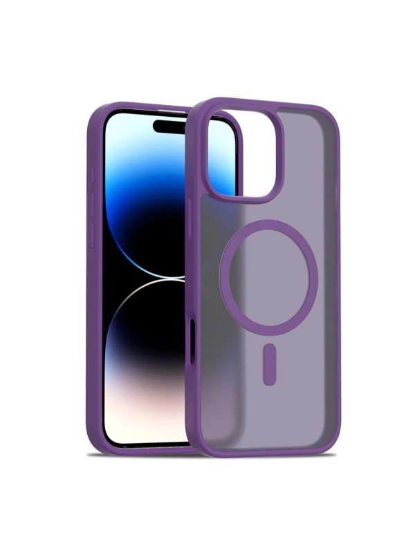 LRZ02 iPhone 16 Pro Max Jota Magsafe Kapak - Derin Mor&hellip;