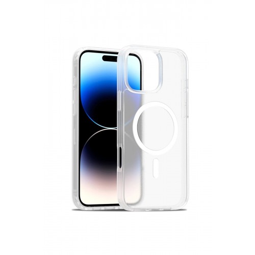 LRZ02 iPhone 16 Pro Max Jota Magsafe Kapak - Şeffaf