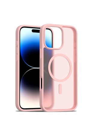 LRZ02 iPhone 16 Pro Max Jota Magsafe Kapak - Pudra&hellip;