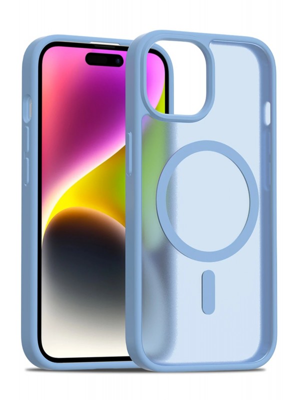 LRZ02 iPhone 15 Jota Magsafe Kapak - Açık Mavi&hellip;
