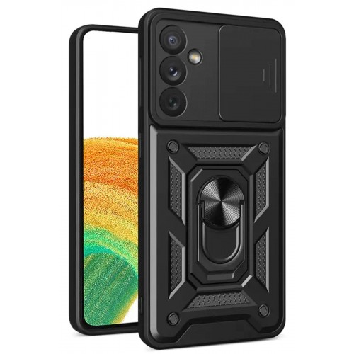 LRZ02 Samsung Galaxy S24 FE Pars Lens Yüzüklü Silikon - Siyah