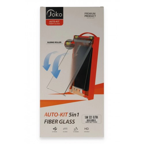 LRZ02 Samsung Galaxy S23 Ultra 5in1 Fiber Hayalet Cam Ekran Koruyucu