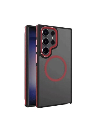 LRZ02 Samsung Galaxy S24 Ultra Winner Magsafe Kapak - Kırmızı&hellip;