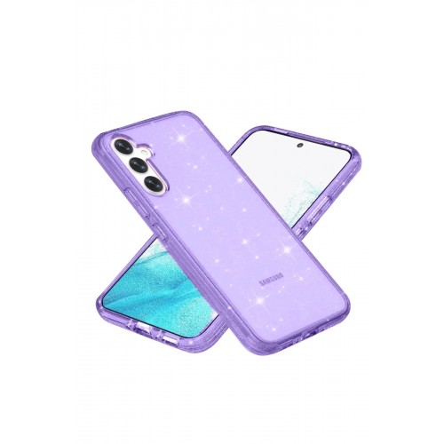 LRZ02 Samsung Galaxy S23 FE Kılıf Star Magsafe Kapak - Mor