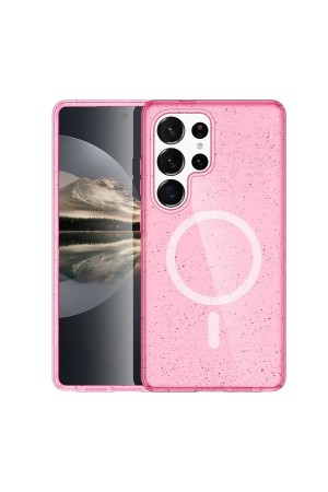 LRZ02 Samsung Galaxy S23 Ultra Kılıf Star Magsafe Kapak - Pembe&hellip;