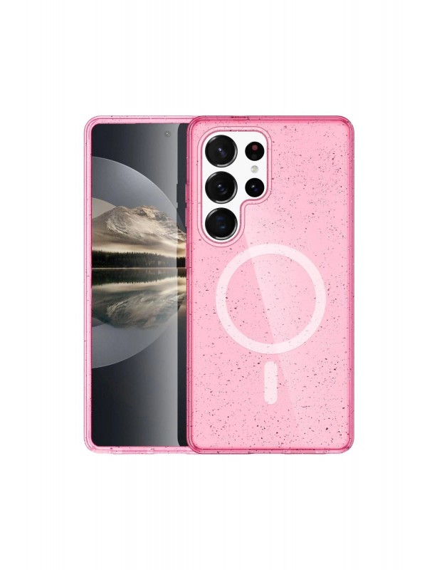 LRZ02 Samsung Galaxy S23 Ultra Kılıf Star Magsafe Kapak - Pembe&hellip;