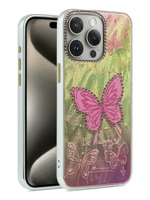 LRZ02 iPhone 14 Pro Kılıf Blade Aynalı Desenli Kapak - Desen 5&hellip;