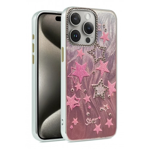 LRZ02 iPhone 14 Pro Kılıf Blade Aynalı Desenli Kapak - Desen 7