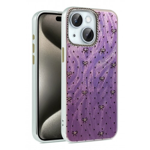 LRZ02 iPhone 15 Plus Kılıf Blade Aynalı Desenli Kapak - Desen 2