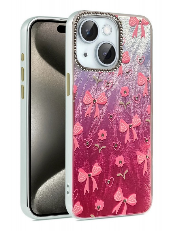 LRZ02 iPhone 15 Plus Kılıf Blade Aynalı Desenli Kapak - Desen 3&hellip;