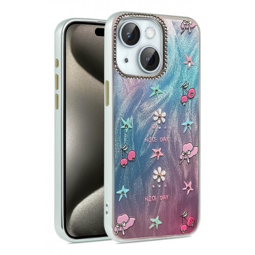 LRZ02 iPhone 15 Plus Kılıf Blade Aynalı Desenli Kapak - Desen 4 LRZ02 iPhone 15 Plus Kılıf Blade Aynalı Desenli Kapak - Desen 4