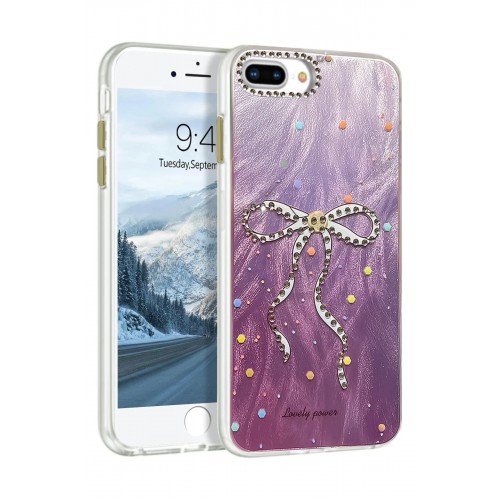 LRZ02 iPhone 7 Plus Kılıf Blade Aynalı Desenli Kapak - Desen 1