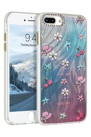 LRZ02 iPhone 7 Plus Kılıf Blade Aynalı Desenli Kapak - Desen 4&hellip;