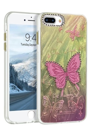 LRZ02 iPhone 7 Plus Kılıf Blade Aynalı Desenli Kapak - Desen 5&hellip;