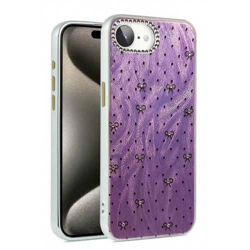 LRZ02 iPhone 16E Kılıf Blade Aynalı Desenli Kapak - Desen 2