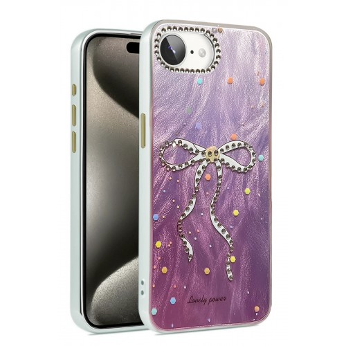 LRZ02 iPhone 16E Kılıf Blade Aynalı Desenli Kapak - Desen 3