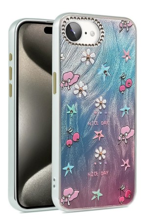 LRZ02 iPhone 16E Kılıf Blade Aynalı Desenli Kapak - Desen 4&hellip;