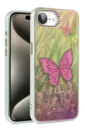 LRZ02 iPhone 16E Kılıf Blade Aynalı Desenli Kapak - Desen 5&hellip;