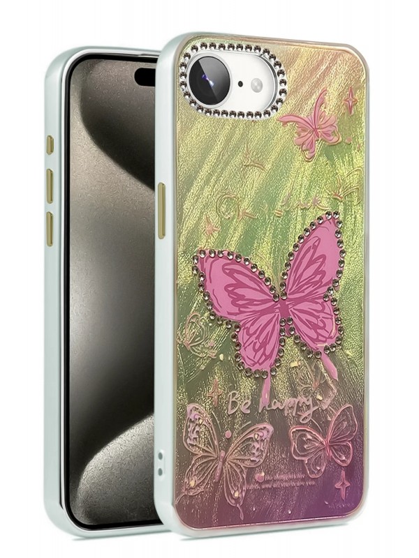 LRZ02 iPhone 16E Kılıf Blade Aynalı Desenli Kapak - Desen 5&hellip;