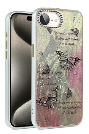 LRZ02 iPhone 16E Kılıf Blade Aynalı Desenli Kapak - Desen 6&hellip;